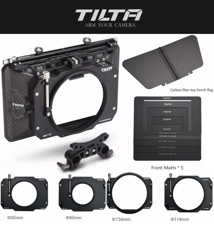 Tilta MB T12 4*5.65 Lightweight Carbon Fiber Matte box (Clamp on) for