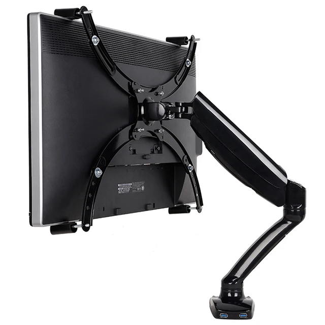 Full Motion LCD Monitor Holder Computer Display Mount Bracket Fit for w