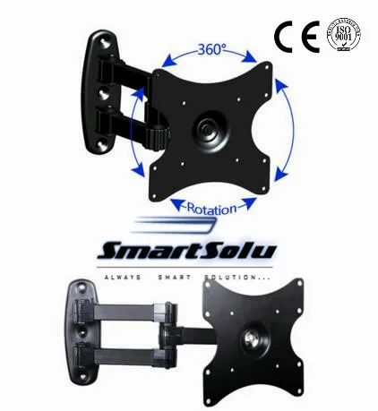 

Free shipping New Arrival 360 degree Rotation TV Wall Mounting Bracket 10"-37" LCD PLASMA VESA 75/100/200