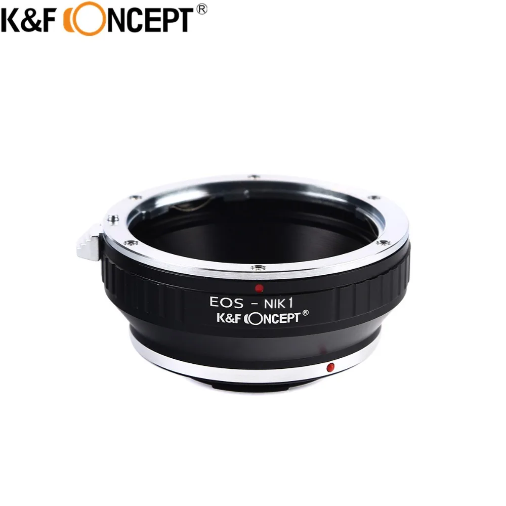 Адаптер K & F для объектива камеры EOS Nikon1 алюминиевое кольцо Canon EF Micro V1/J1 Boby|adapter