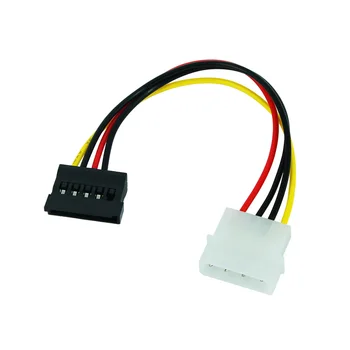 

JONSNOW IDE/Molex/IP4/4-pin Male to SATA Female Power Cable 15 pin Connector Converter Cable Adapter