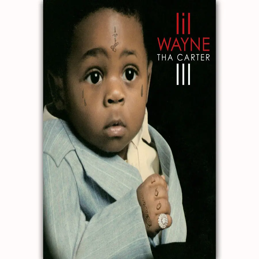 Hot Lil Wayne Hip Hop Rap Music-Silk Art Poster Wall Sicker Decoration Gift