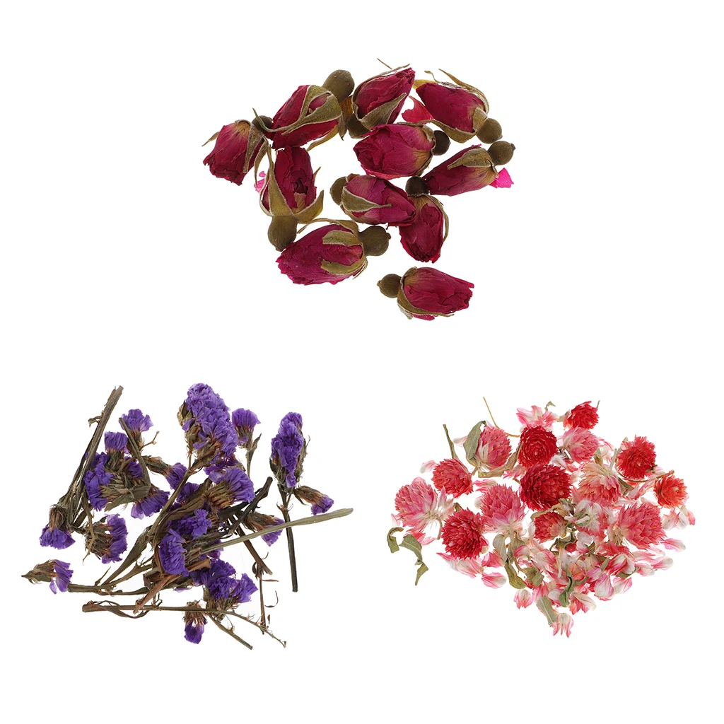4g/Pack Beautiful Real Dried Flower for Making Handmade Soap Candle Pendant DIY Decoration Artificial Decorations Supplies