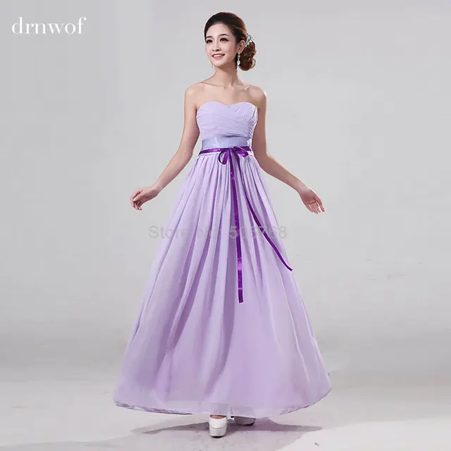 2017 Strapless Bridesmaid Long Dresses Hot Pink Red Purple Navy Blue 2017 Strapless Bridesmaid Long Dresses Hot Pink Red Purple Navy Blue Sleeveless Ribbons Off The Shoulder