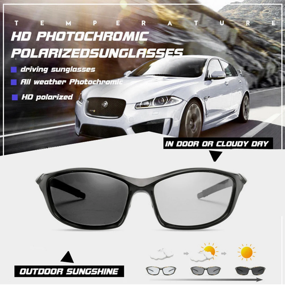Sport Photochromic Polarized Glasses Fishing Eyewear Bicycle Glass MTB Bike Riding Fishing Hiking Sunglasses 2019