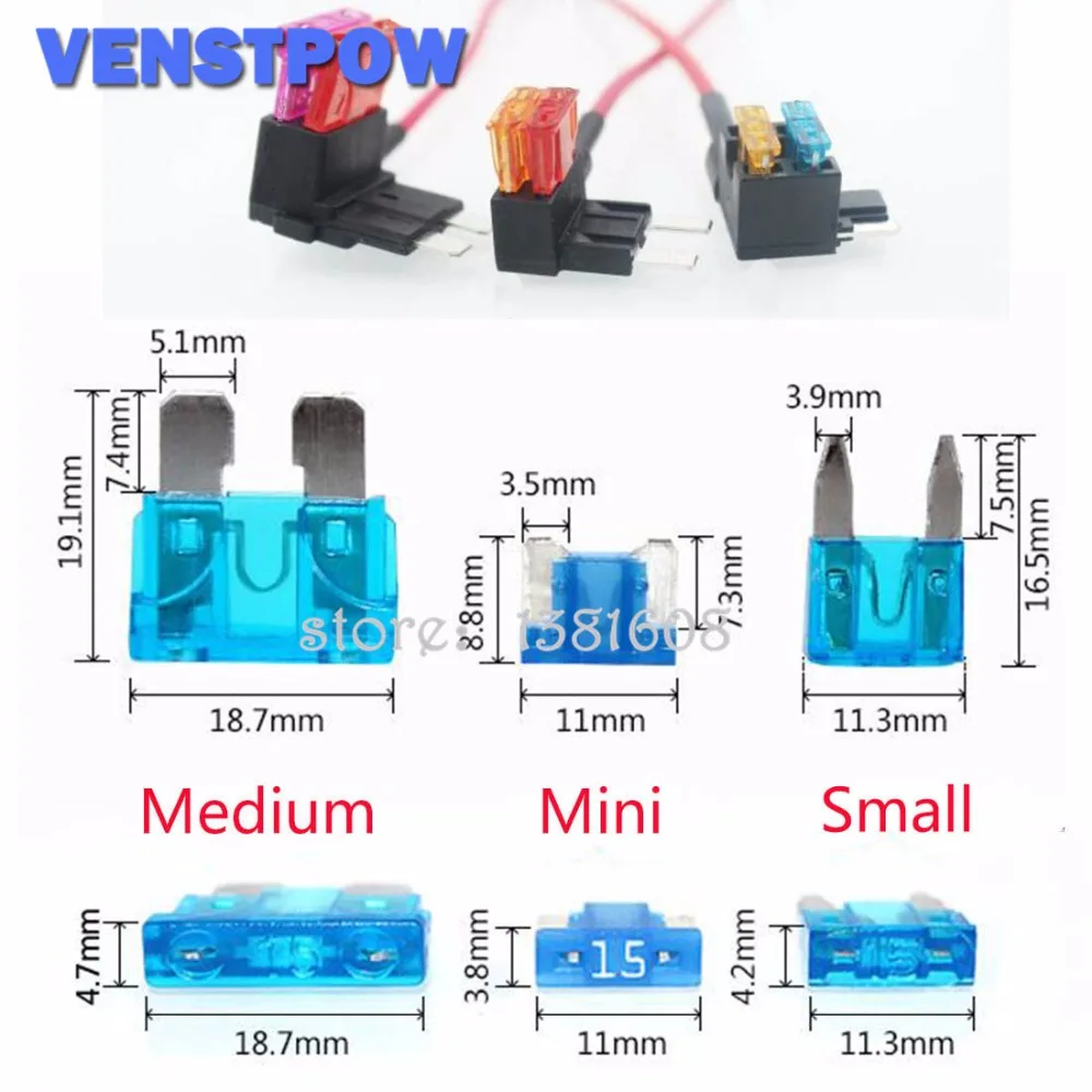 1.5MM Cigarette Lighter Female Socket with 1M Cable + Car Fuse Box Holder for Mini/Small/Medium Auto Fuse-in Cigarette Lighter from Automobiles ...