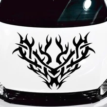 Tribal Car Truck Hood Vinyl Decal Front Stickers Cool Graphic Car Styling Sticker Modern Decal 2x tribal tattoo graphic kit stripe decal sticker camper van truck vehicle suv vinyl camaro