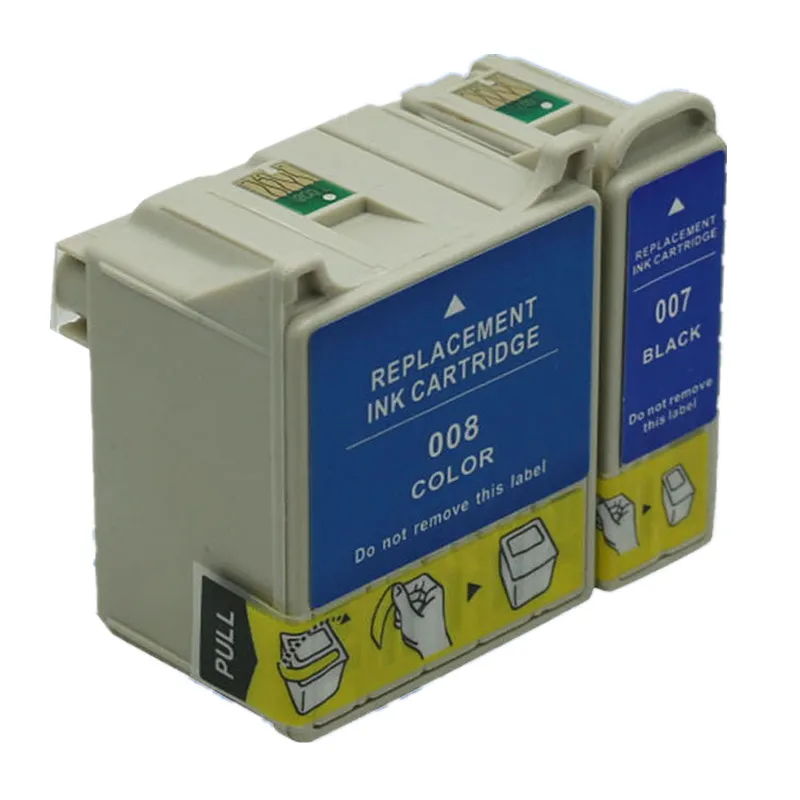 Replacement 10 x T007 T008 E 007 E 008 Ink Cartridges For Epson Stylus