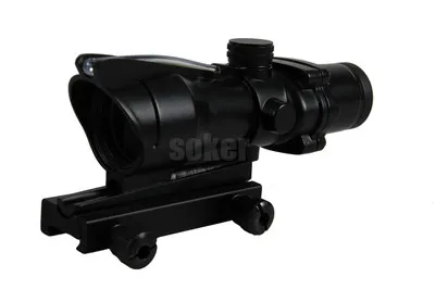 

4x32 ACOG Red / Green Real Fiber Riflescope Airsoft Hunting Shooting Optics Rifle scope