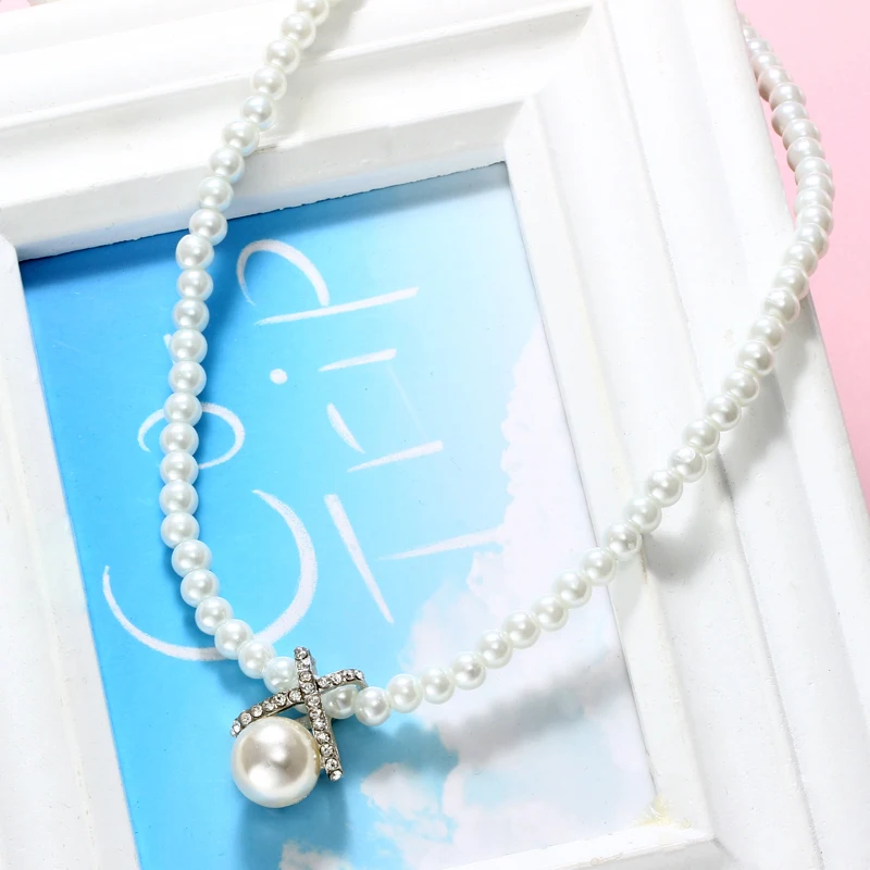 Женское Ожерелье чокер с имитацией жемчуга|choker necklace|necklace womenpendant necklace |