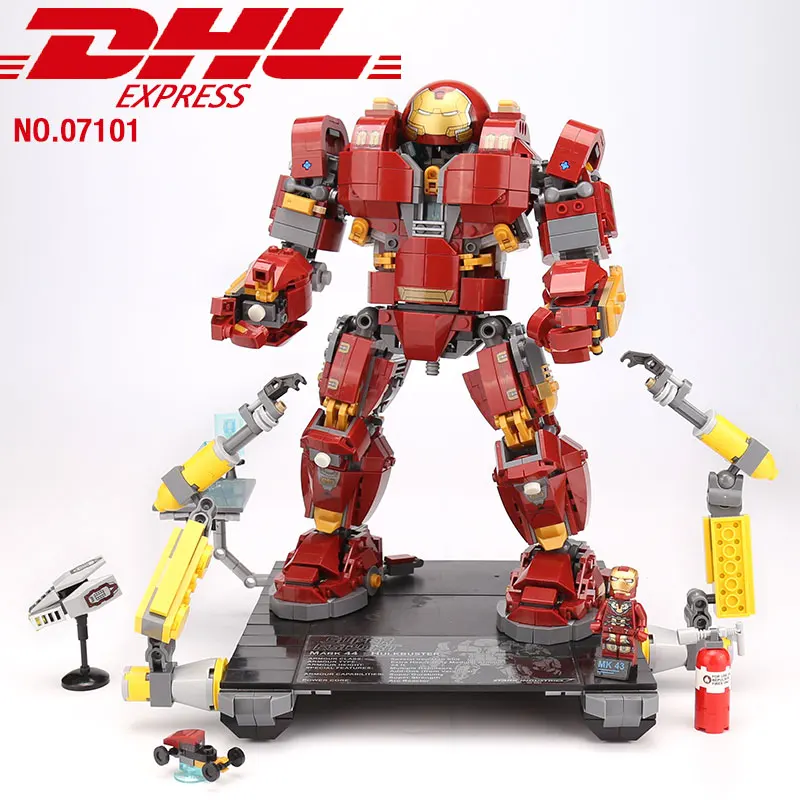 

Ironman Hulkbuster Compatible Legoing Marvel Iron Man 76105 Avengers Super Heroes Model Building Blocks Boys Gifts Children Toys