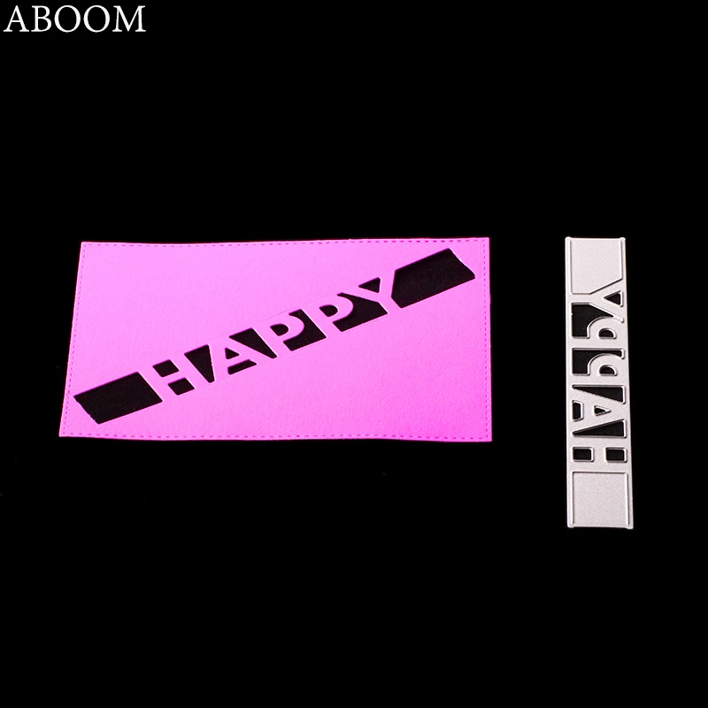 Штампы ABOOM Happy Christmas для скрапбукинга Новое поступление металлические штампы с