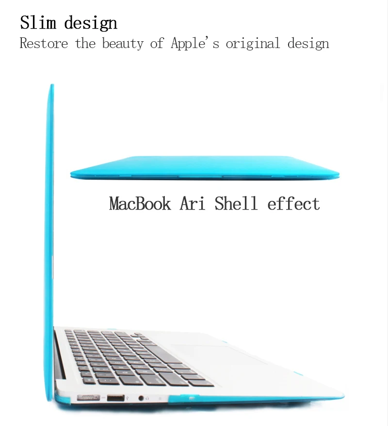 Кристально чистый жесткий чехол для Macbook Pro 13 3 15 4 Retina 12 дюймов Air 11 Чехол ноутбука