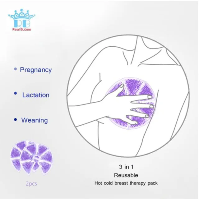 Real Bubee Double Electric Breast Pump With Milk Bottle Convenient USB PP BPA Free Powerful Breast Pumps Bottle Cold Heat Pad
