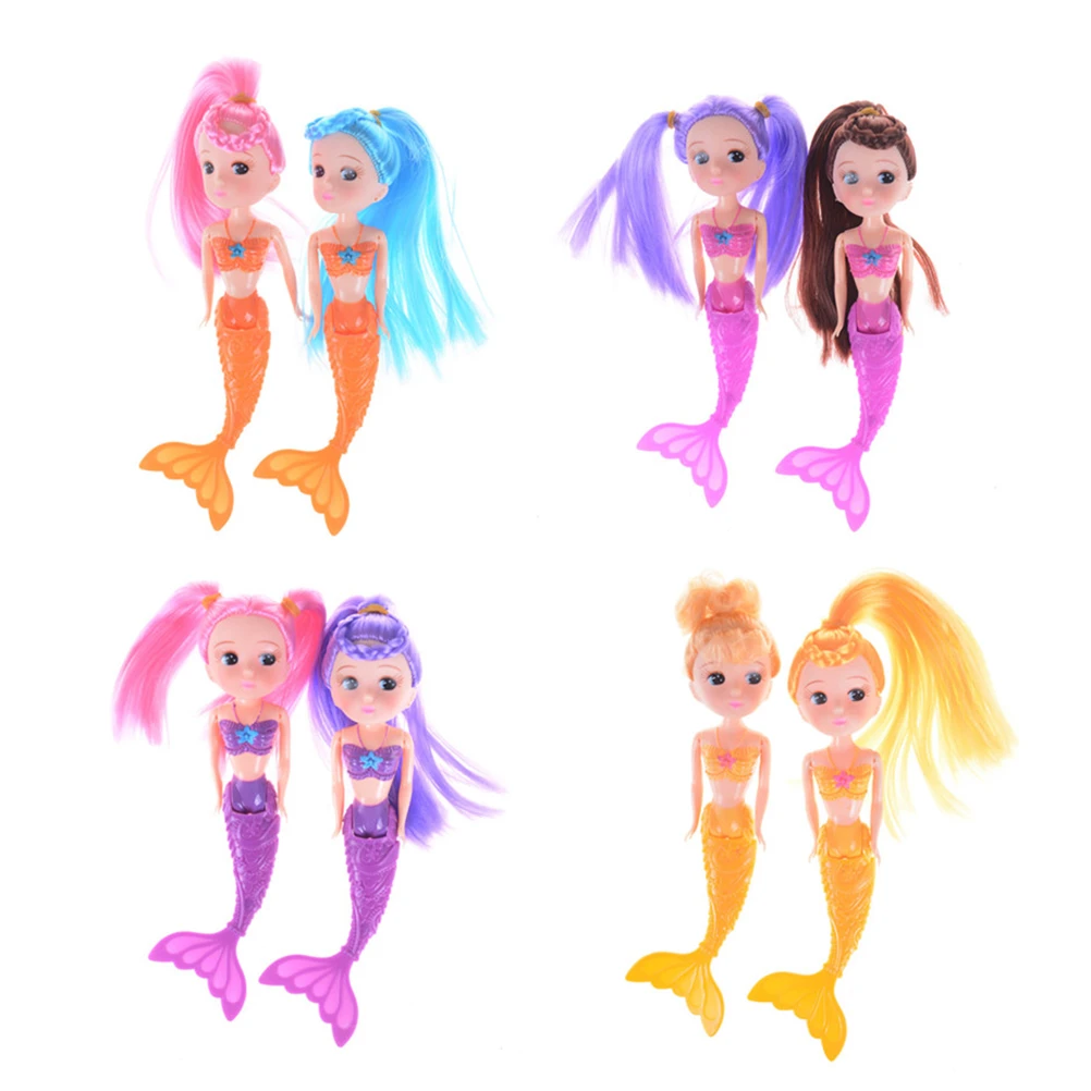 女の赤ちゃんのおもちゃファッション子供人魚姫人形海メイド女の子のおもちゃ誕生日プレゼント Barbei アニメお風呂の玩具 Bath For Doll Toys Fortoy Fashion Aliexpress