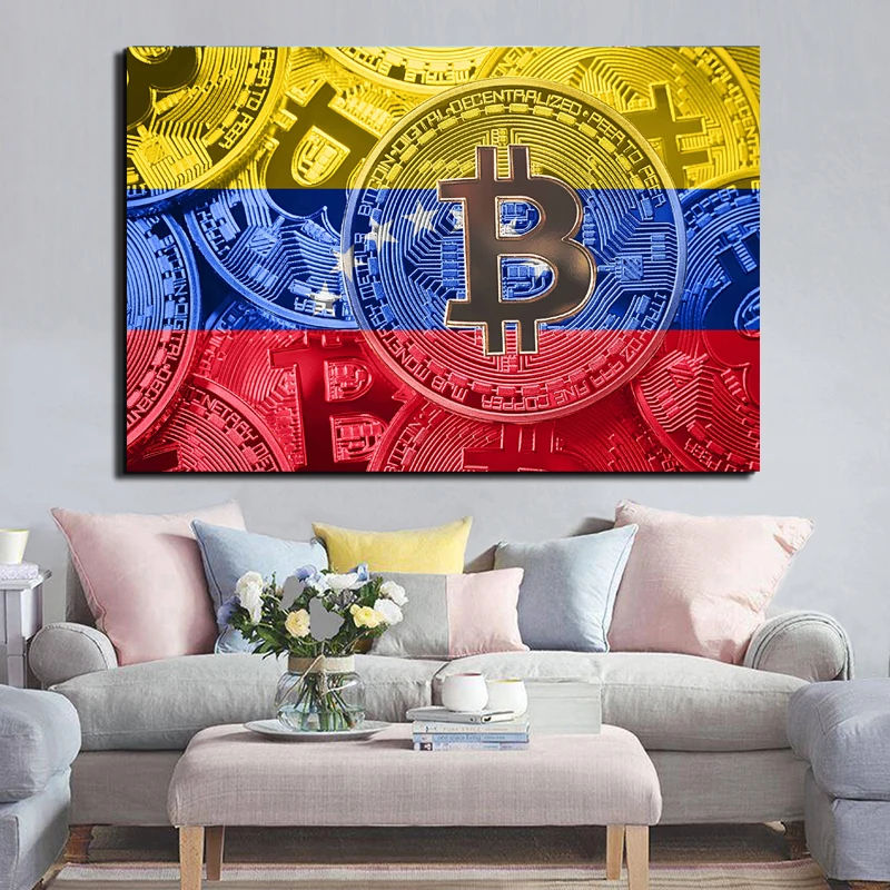 Новый Cryptocurrency Услуги Пособия по экономике плакаты с живописью и принты декоративная настенная наклейка фотографии для Гостиная украшения