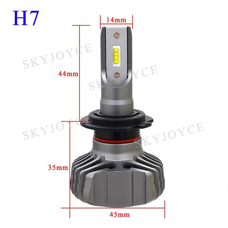 LED H7 Size