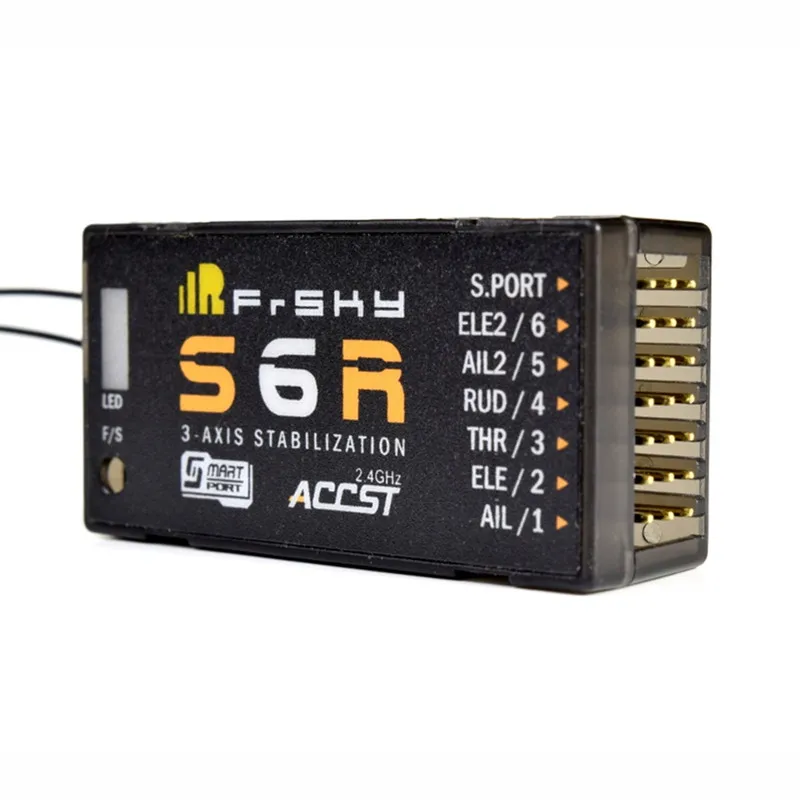 

Tarot-RC FrSky S6R 6Ch Receiver w/ 3-Axis Stabilization with Smart Port Telemetry