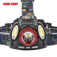 Супер 8000Lm 3x XML T6 светодиодный налобный фонарь Перезаряжаемые головной светильник 18650 Головной фонарь светильник 170215