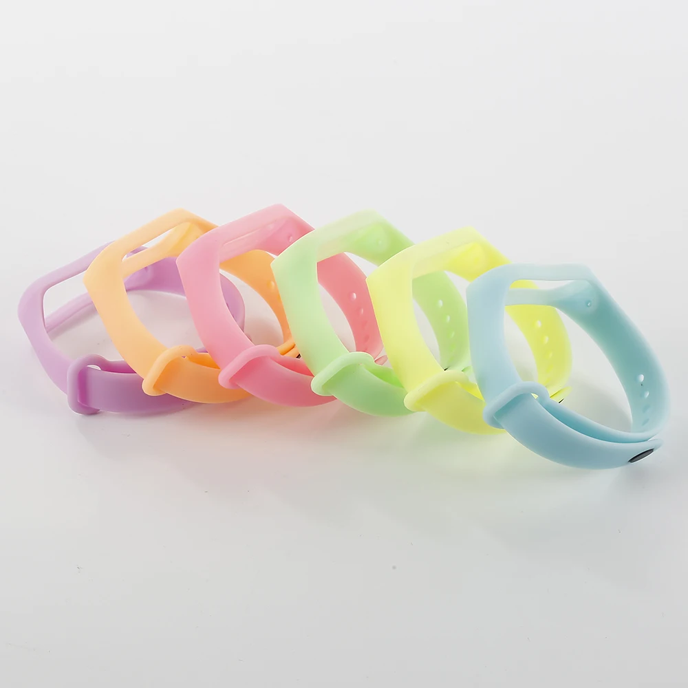 

Luminous Mi Band 3 Strap Mi3 Watchbands Accessories Night Light Wrist Replacement for Xiaomi Miband 3 Smartband