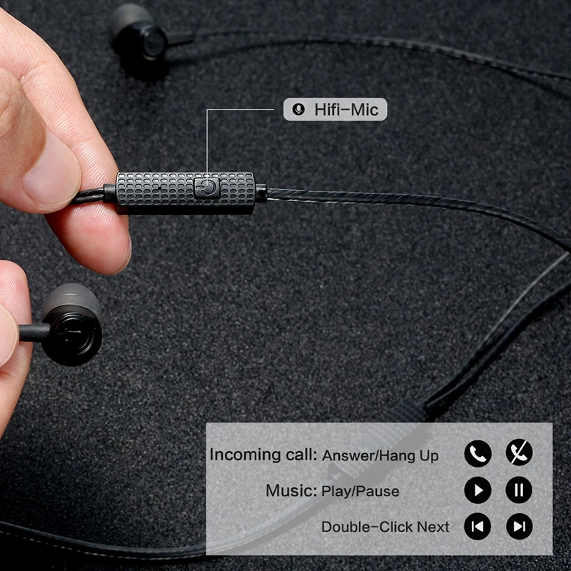 FLOVEME In-ohr Sport Stereo Kopfhörer Mit Mic Für iPhone Xiaomi Samsung HIFI Sound Verdrahtete Kopf