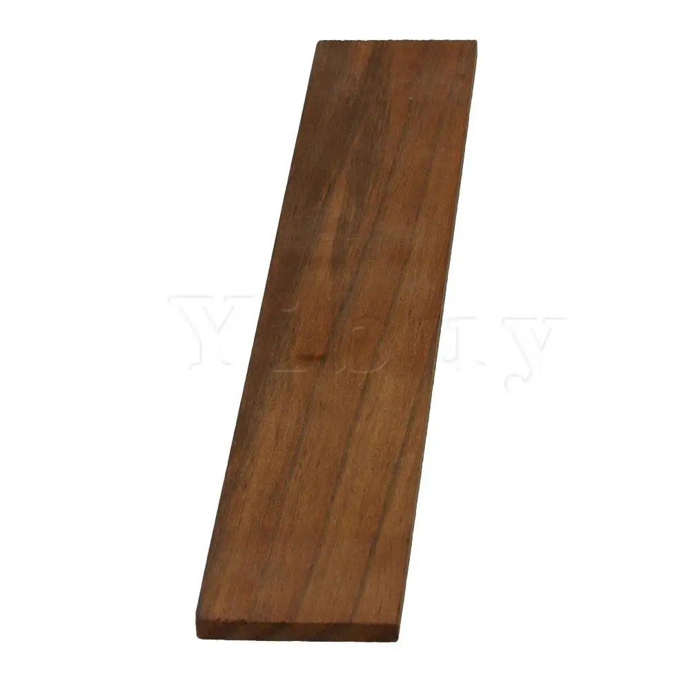 

Yibuy Blackwood Unfinished Ukulele Fingerboard Blank Plate Fretboard DIY Material Luthier Tool 28cm/11.02inch