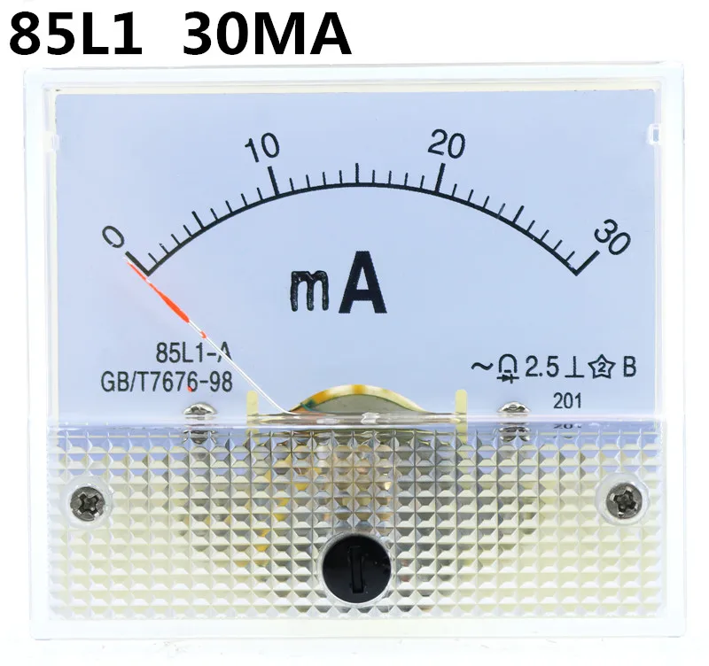 

AC Analog Meter Panel 30MA Volt meter Ammeters 85L1 30MA Gauge