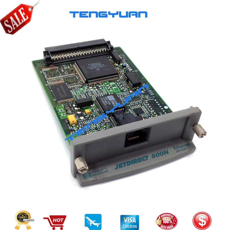 Spedizione Gratuita Jetdirect 600N J3110A J3111A 10/100Tx Scheda Di Rete Server Di Stampa Interna Ethernet Per Hp2420 2420N 3005 3005Dn