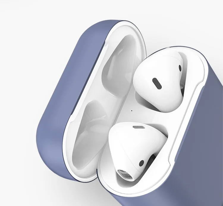 Мягкий силиконовый чехол для наушников для Airpods, ультратонкий противоударный защитный чехол для наушников, чехол для наушников Airpods, 12 цветов