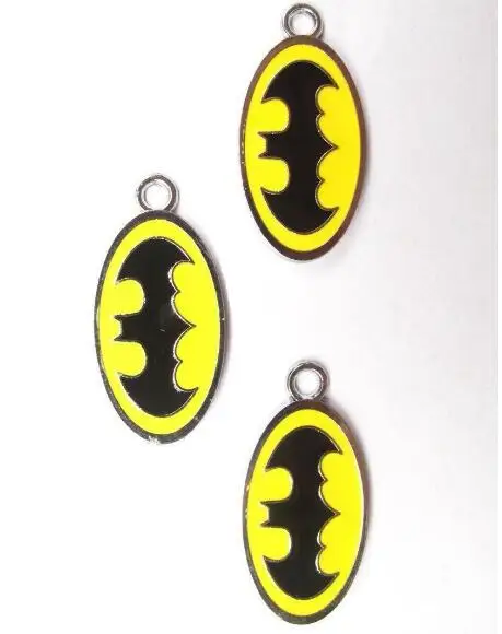 New 20 Pcs man logo Enamel Metal Charm Key chain Pendants DIY necklace Jewelry Making Mobile Phone Accessories | Украшения и