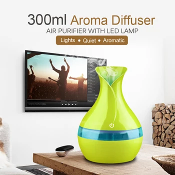 

EJOAI New 300ml USB Mini Ultrasonic Air Humidifier Sleep Good Aromatherapy Mist Maker Aroma Essential Oil Diffuser for home