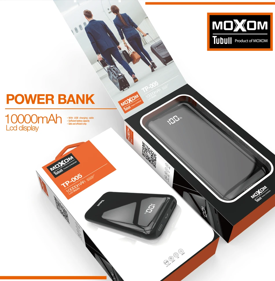 MOXOM 10000 мАч портативное зарядное устройство для зарядки 10000 тонкий повербанк внешний аккумулятор зарядное устройство для Xiaomi Mi 9 iPhone