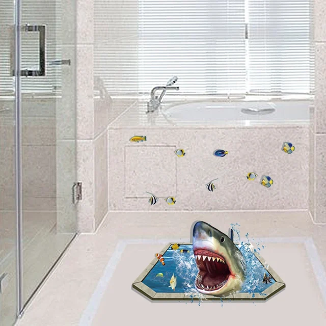Kids Bedroom Vinyl Flooring aliexpress : buy removable creative 3d effect shark vinyl Kids Bedroom Vinyl Flooring aliexpress : buy removable creative 3d effect shark vinyl
