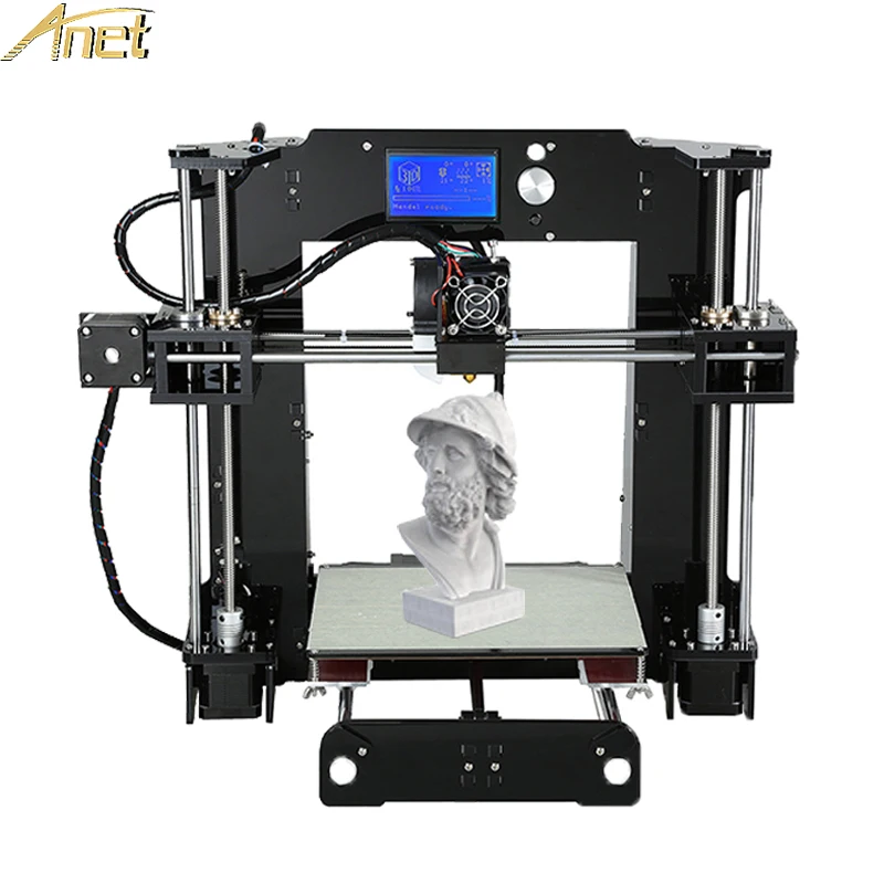 Hot Anet A6 Full Acrylic Frame 3d printer DIY Machine Industrial Extruder Reprap Prusa i3 3D