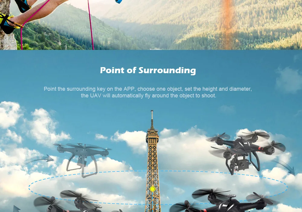 BAYANGTOYS X22 sin escobillas doble GPS Drone WiFi FPV RC Quadcopter 1080 P HD Cámara helicóptero con cardán de 3 ejes los Drones con cámara
