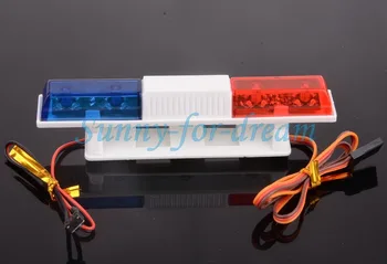

502 RC Model Car Police Night Flash Bright LED Light 360 Degree Rotation Demo