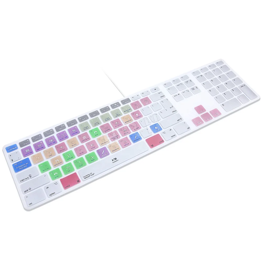 Ableton Live горячих клавиш дизайн клавиатура кожного покрова для Apple клавиатура с цифровая Проводная клавиатура USB Для iMac G6 настольных ПК Проводные
