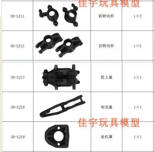 JYRC 9130 9136 9137 XLH 1/16 RC автомобильные запасные части полный комплект аксессуаров