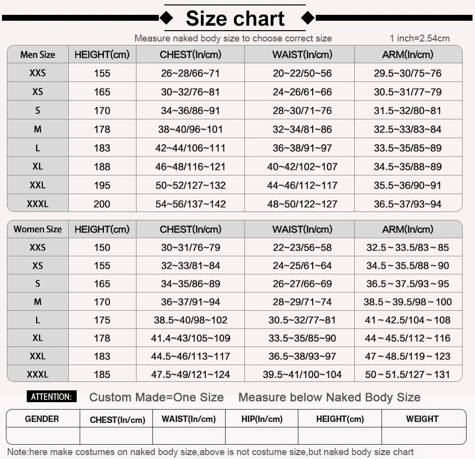 size chart-New