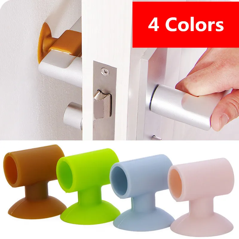 

Silicone material suction type wall anti-collision pad mute door handle fenders silencing door anti-collision pad