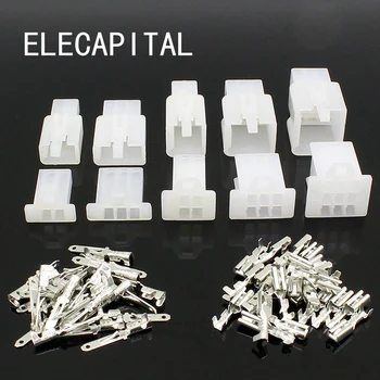 

10set/lot 2.8mm 1/2/3/4/6/9 pin Automotive Electrical wire Connector Male Female cable terminal plug Kits Motorcycle ebike car