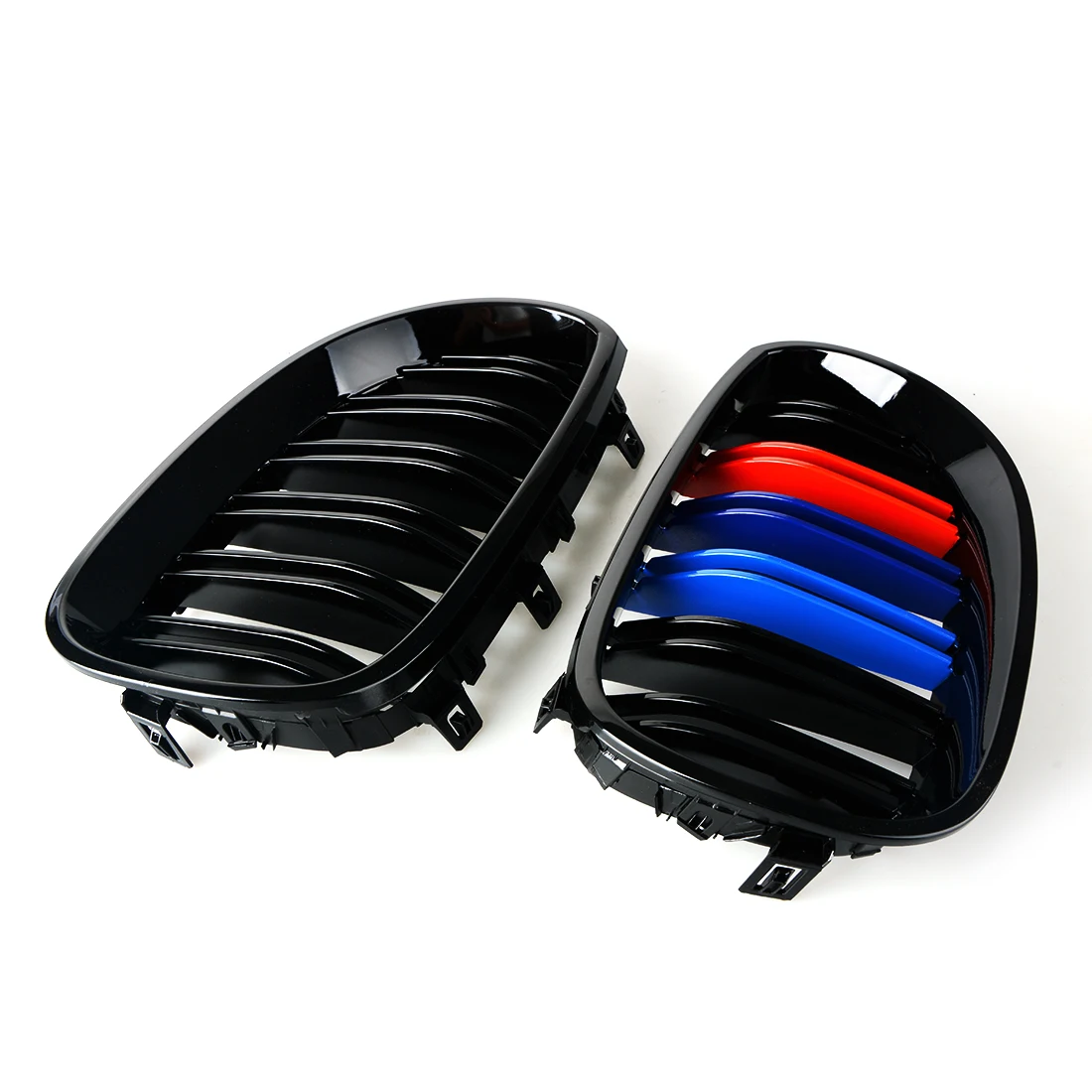 Глянец 3 цвета углеродное волокно черный M5 Стиль Авто Стайлинг гоночный гриль решетка для BMW 5 серии E60 E61 2003-2009