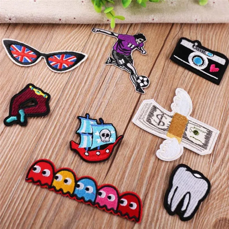 

10PCS Cheap Patches Cartoon Embroidery Iron On Applique Animal For Kids Bags Dress Clothes Cheap Patches Clothing Applique