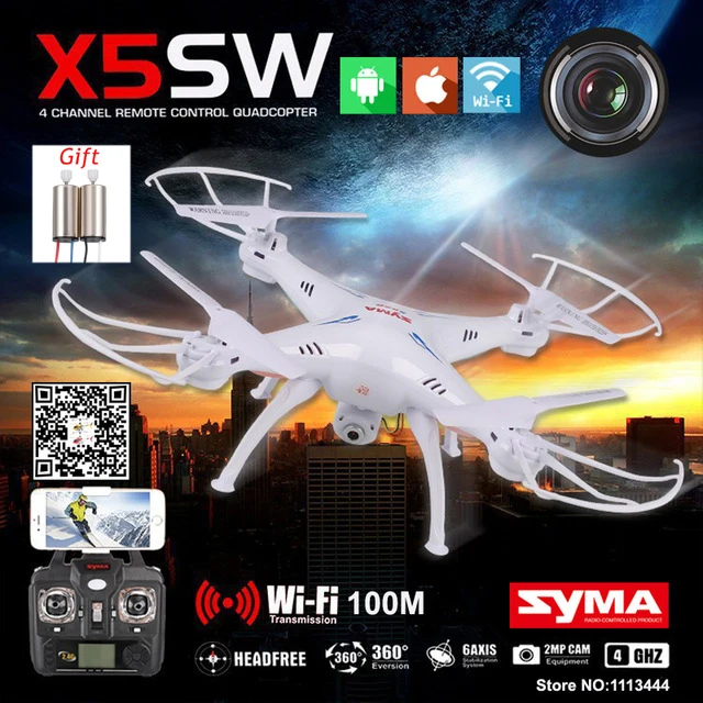 SYMA X5SW Quadcopter Selfie Drone With Camera HD FPV Quadrocopter Micro Dron Rc Helicopter Baby Toys For Children Helikopter