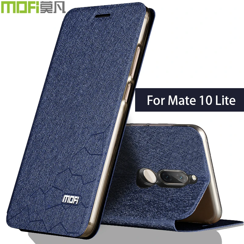 

Huawei mate 10 lite Case cover silicon flip case leather case original mofi Huawei mate10 lite TPU case Anti-knock slim fundas