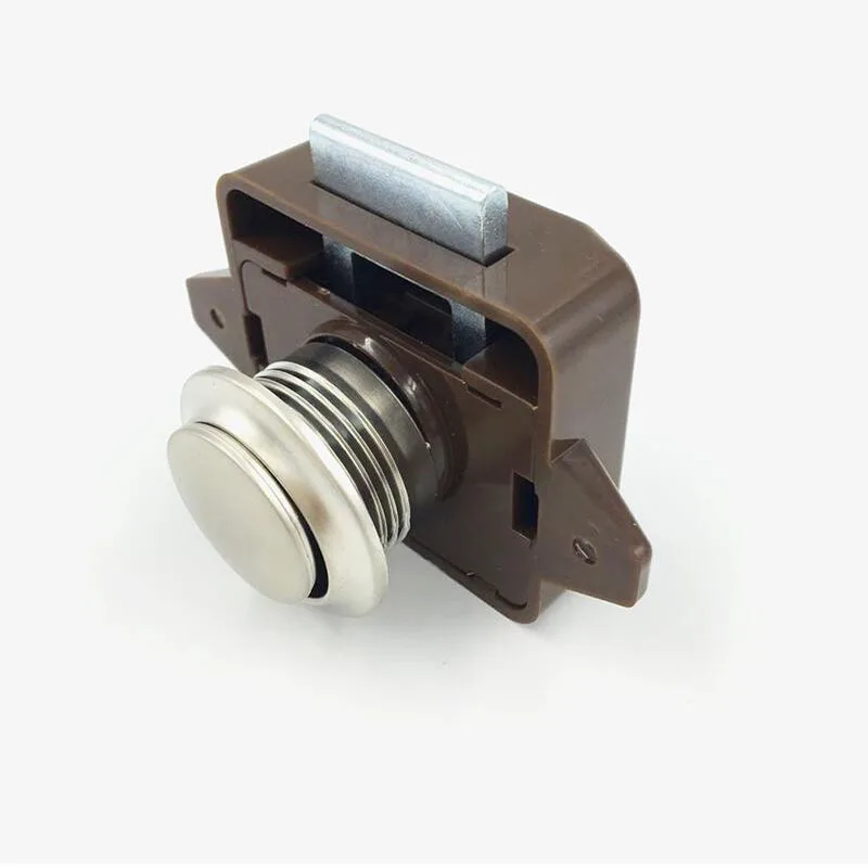 Keyless large button lock handle drawer wardrobe lock furniture