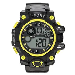 Роскошные спортивные часы для мужчин аналоговый цифровой Военная Униформа силиконовые армия светодио дный светодиодный