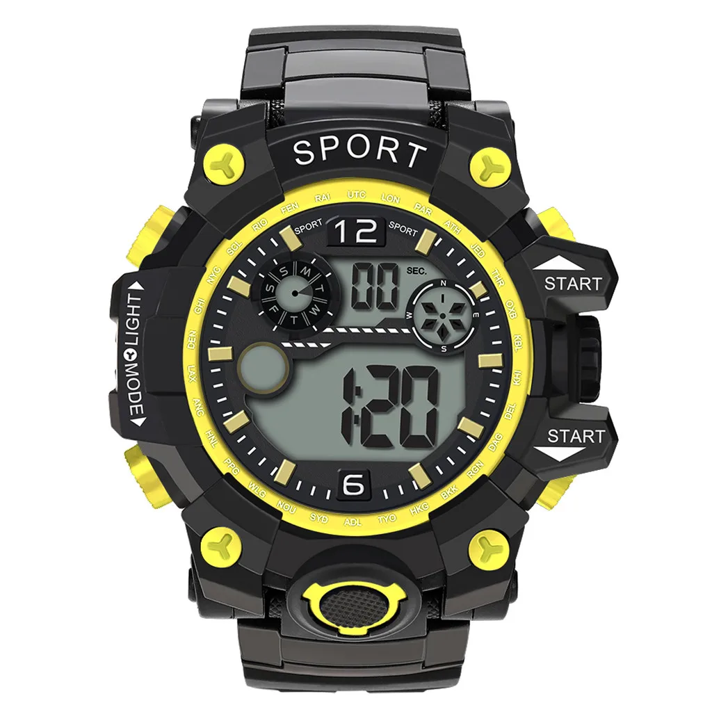 

Luxury Sports Watch Men Analog Digital Military Silicone Army Sport LED Waterproof Wrist Watches Men Relogio Masculino For Gifts