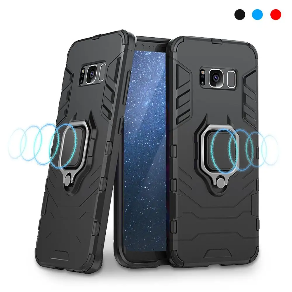 

Magnetic holder Phone Case for Samsung Galaxy S8 S9 S10 Plus S10E Shockproof Armor Protective Case for Samsung S10 S9 S8 Plus