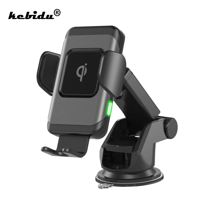 

kebidu 10W Qi Wireless Car Charger Automatic For iPhone 8/X/Max Samsung Fast Wireless Charging Phone Holder Car Wireless Charger